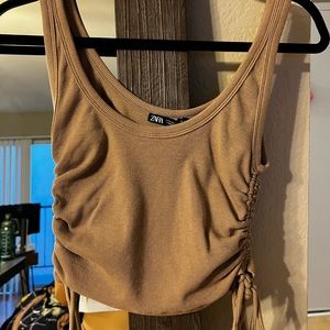 Brown Crop Top